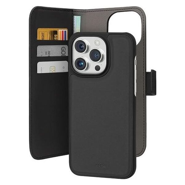 SBS Mobile Puro Eco-Leder Wallet iPhone 15 Pro schwarz