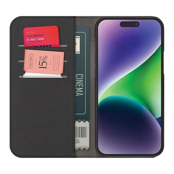 SBS Mobile Puro Eco-Leder Wallet iPhone 15 Pro schwarz