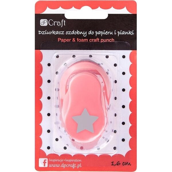 Dekoracja świąteczna DP Craft Dziurkacz ozdobny do papieru i pianki DPCRAFT 1, 6cm Gwiazda