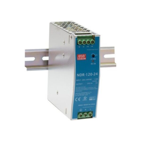 Zasilacz serwerowy Mean Well MEAN WELL NDR-120-24 Zasilacz na szynę DIN 120W 24V DC