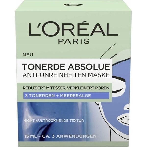 L’Oreal Paris L'Oreal Paris, Pure Clay Blemish Rescue, Clearing, Clay Mask, 15 ml For Women