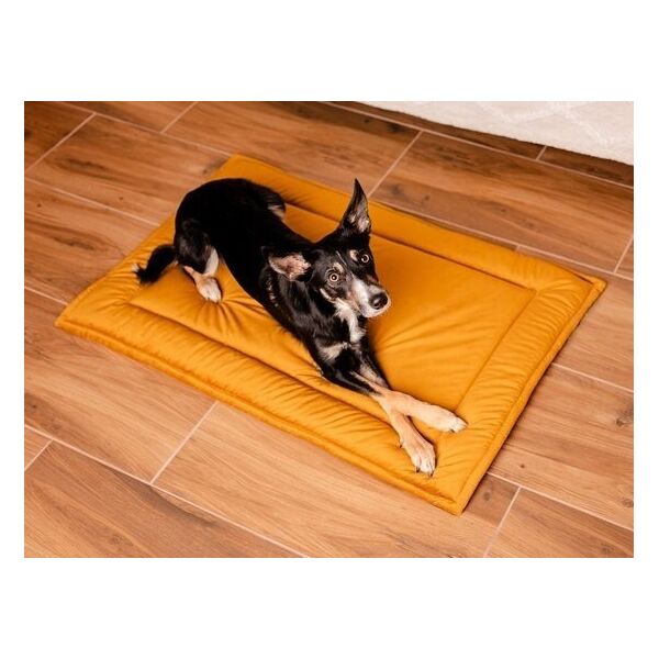 Mimikoko MIMIKO Pets Mata Velvet 100x70cm musztarda