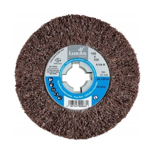 Lukas Erzett LUKAS ROLLER GRINDING WHEEL 100mm x 100mm P100 FOR LWV SARNISHING MACHINES 100100 B.19