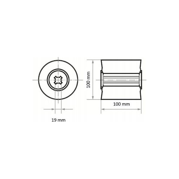 Lukas Erzett LUKAS ROLLER GRINDING WHEEL 100mm x 100mm P100 FOR LWV SARNISHING MACHINES 100100 B.19