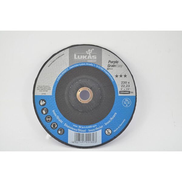 Hazet LUKAS GRINDING WHEEL 230mm P36 PURPLE GRAIN