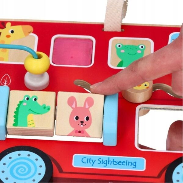 WOODEN GAME BUS