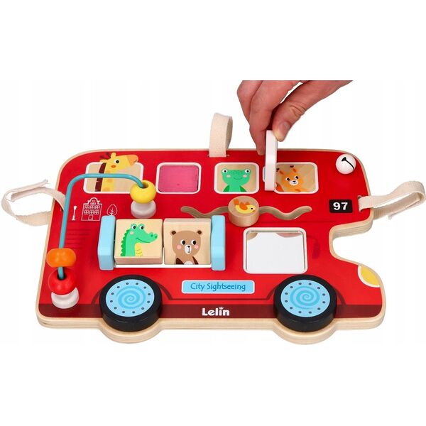 WOODEN GAME BUS