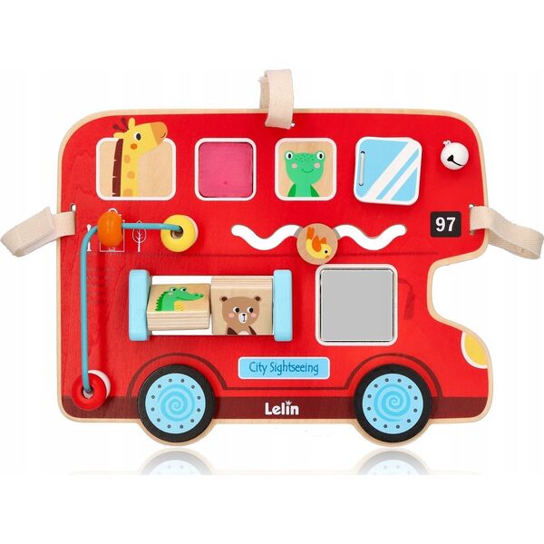 WOODEN GAME BUS