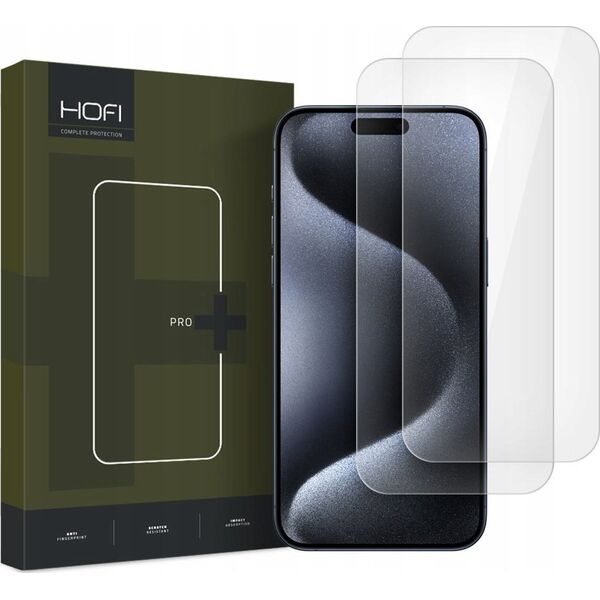 Hofi SZKŁO HARTOWANE HOFI GLASS PRO+ 2-PACK IPHONE 16 PRO MAX CLEAR