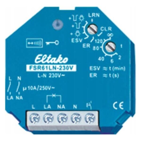 ELTAKO Eltako FSR61LN-230V Funk-Aktor Unterputz Schaltleistung (max.) 2000 W Reichweite max. (im Freifeld) 30 m (30200331)