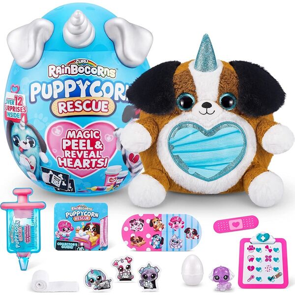 Bizak RAINBOCORNS plush toy with accessories Puppycorn Rescue, 9261