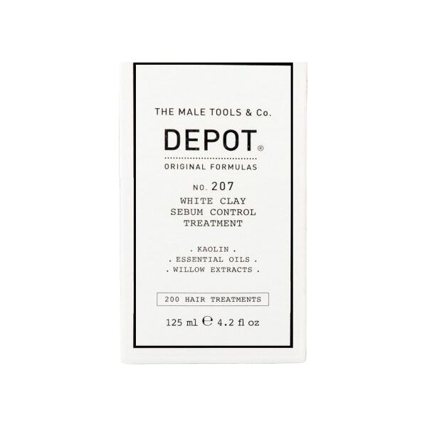 Raywell Depot, 200 Hair Treatments No. 207, Kaolin, Scalp Treatment Cream Mask, For Regulation Of Excessive Sebum, 10 ml For Men