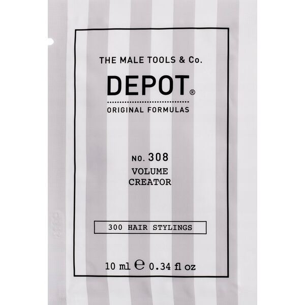 Milk Shake Depot, 300 Hair Stylings No. 308, UV Filter, Hair Styling Gel, For Volume, Medium Hold, 10 ml For Men