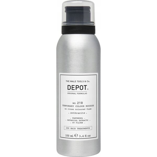 Milk Shake Depot, 200 Hair Treatments No. 210, Panthenol, Hair Colour Leave-In Mousse,  Anthracite, 100 ml For Men
