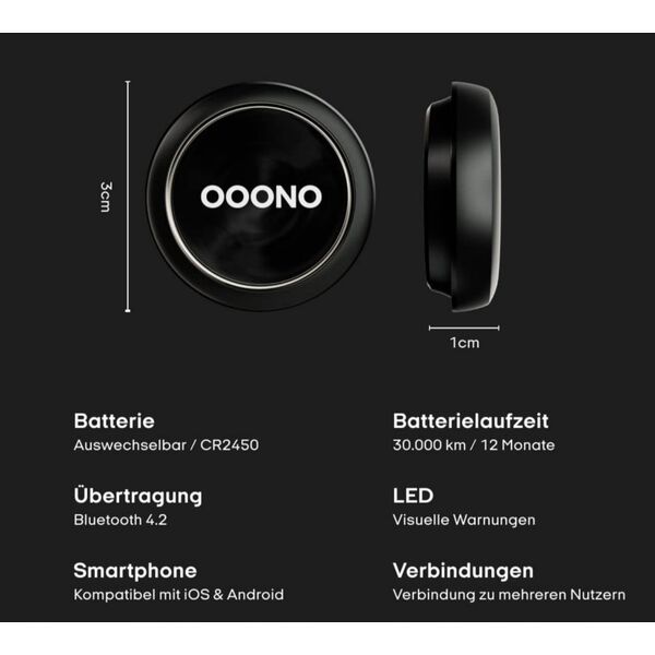 Needit ooono Co-Driver PKW Fahrassistent schwarz
