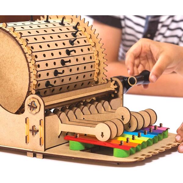 UGEARS Smartivity Drewniane Mechaniczne Puzzle 3D - Muzyczna Maszyna Ksylofon