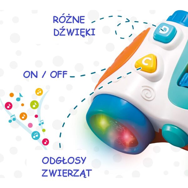 Lean Sport Lornetka Interaktywna Zestaw Efekty Świetlne Dźwiękowe Nauka Literek Kolory