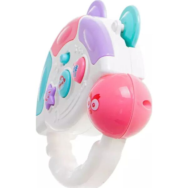 Fisher Price Grzechotka Interaktywna Tamburyn Dźwięki Kształty Muzyczna Zabawka Kolorowa