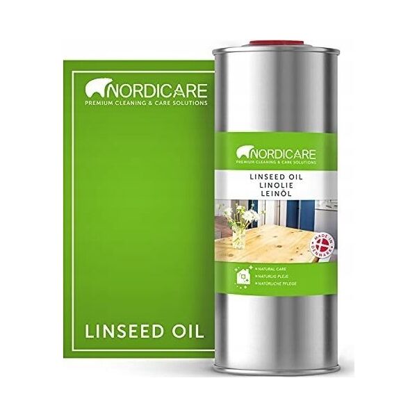 Bel London Nordicare LINSEED OIL is a vegetable oil for treatment and maintenance of all solid wood. The oil leaves a 100% biological surface and underlines the original natural structure of the wood. Provides the surface with a beautiful, long-lasting a