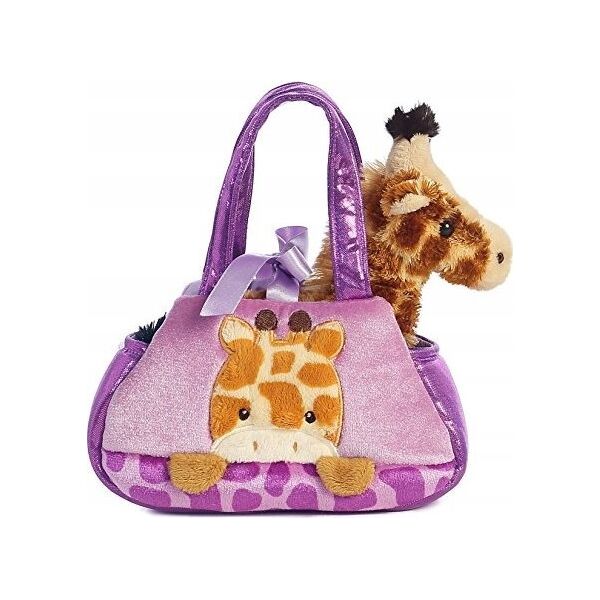 Sophie la Girafe AURORA Fancy Pals plush toy giraffe in a bag, 20 cm