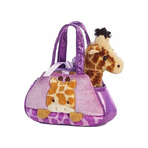 Sophie la Girafe AURORA Fancy Pals plush toy giraffe in a bag, 20 cm