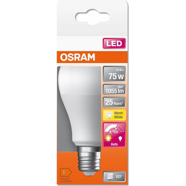 Osram BULB LED A75 10W E27 2700K 1055LM SENSOR