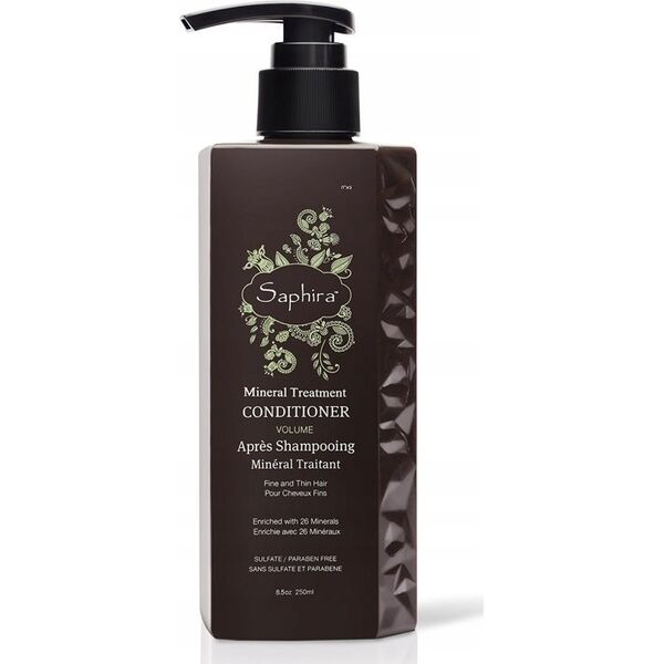 Inoar Saphira Mineral Treatment Volume Conditioner neapsunkinantis kondicionierius plaukams, 250 ml