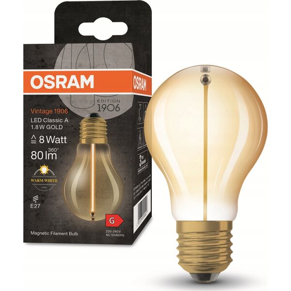 Osram 1906LCLA81.8W/827 230V FIL GDMAG E27