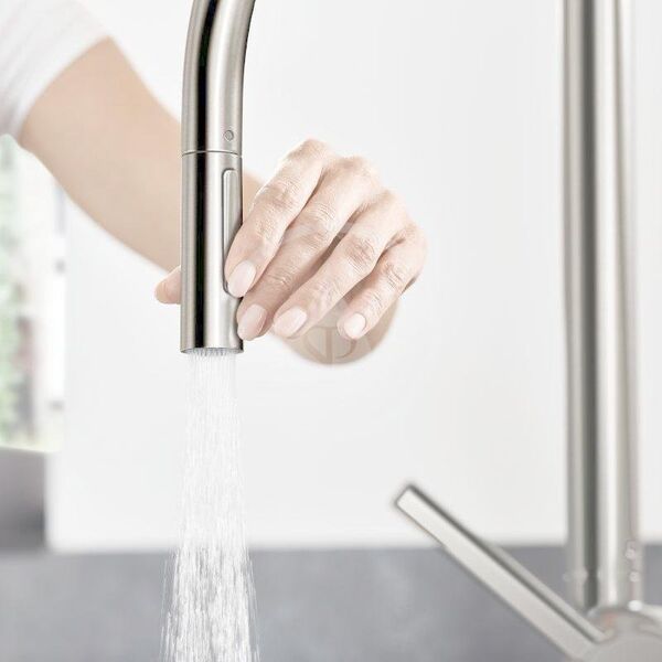 Bateria kuchenna Sourcing Kitchen faucet with pull-out hose Hansgrohe Talis M54 72801800