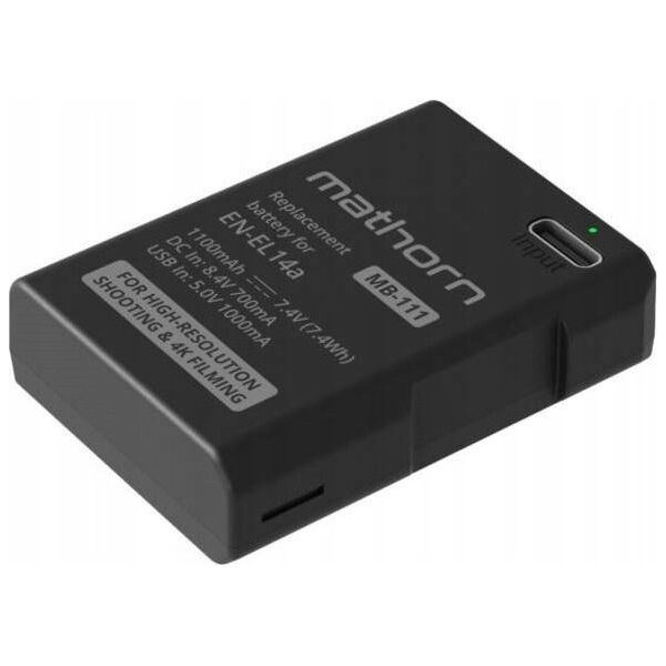 Akumulator ExtraLink Bateria Mathorn MB-111 1100mAh USB-C zamiennik EN-EL14a