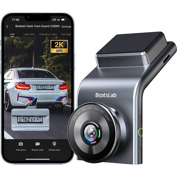 Wideorejestrator 360 Botslab G300H Pro Dash Camera - Black