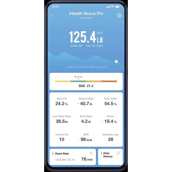 iHealth iHealth HS2SPRO Nexus Pro Wireless Body Composition Scale, Black