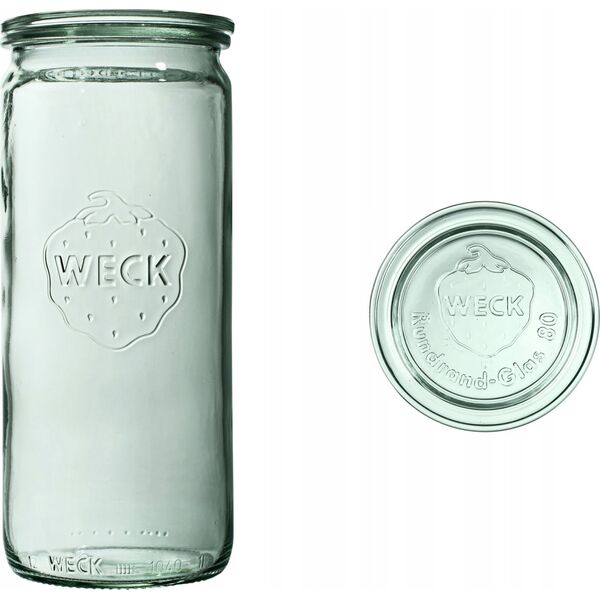Jata WECK Cylindrical Jar 1040ml Set of 6