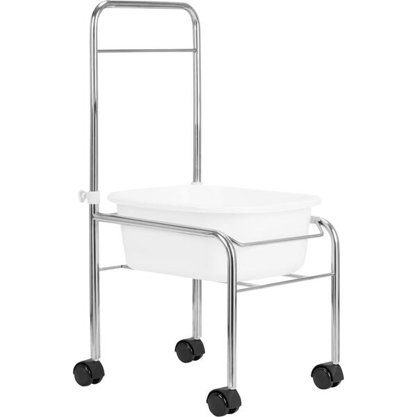 Activeshop Brodzik do pedicure na kółkach chrom