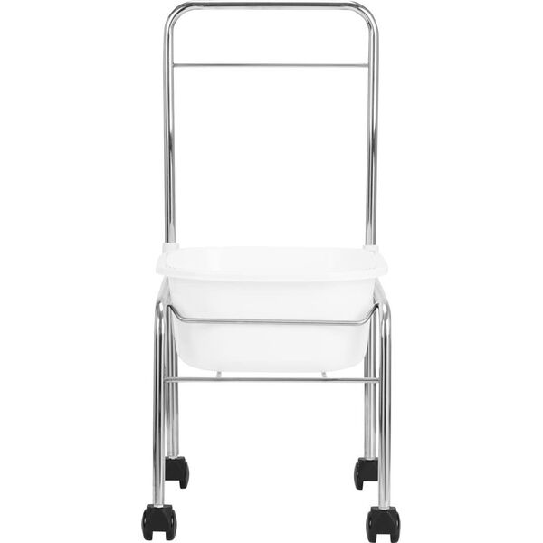 Activeshop Brodzik do pedicure na kółkach chrom