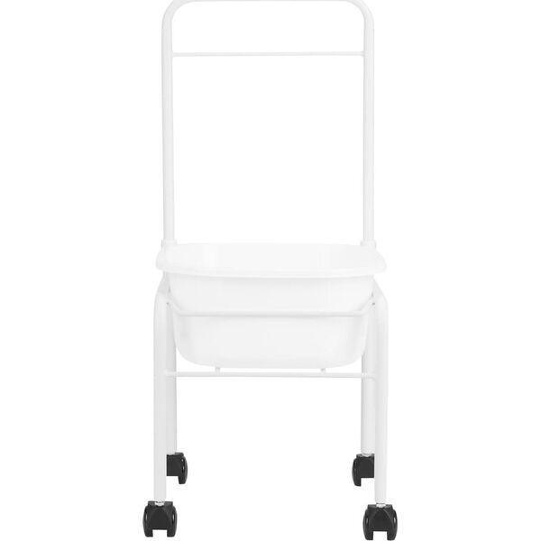 Activeshop Brodzik do pedicure na kółkach biały