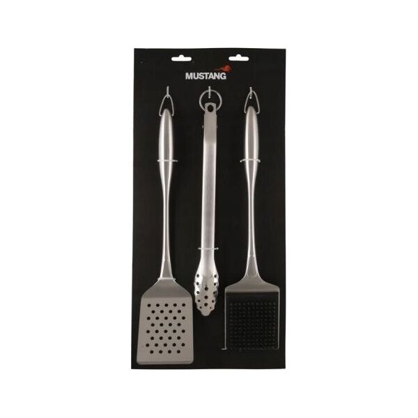 Mustang MUSTANG BBQ TOOLS 3PCS STAINLESS STEEL