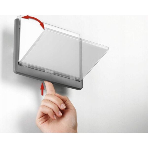 Durable TABLICZKA INFORMACYJNA 149X52.5MM DURABLE CLICK SIGN 486007 GRANATOWA Z WYSOKIEJ JAKOŚCI PLASTIKU
