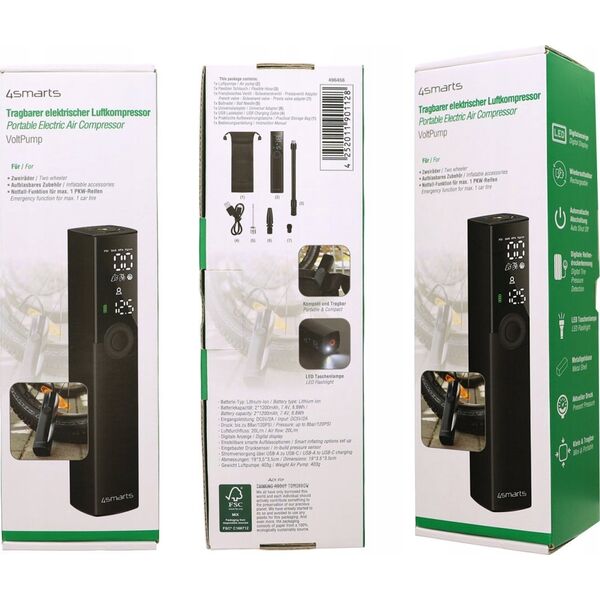 4smarts 4smarts Elektrische Mini-Luftpumpe VoltPump, universal