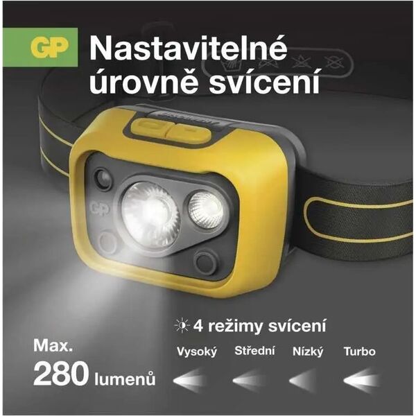 Latarka GP GP Discovery Work Headlamp, CHW53, 280 lumen