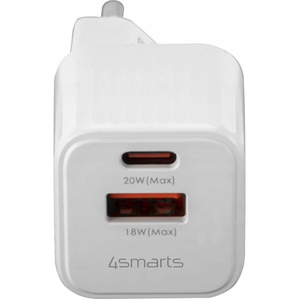 Ładowarka 4smarts 4smarts VoltPlug Duos Mini PD 20W + USB-C Kabel, weiß