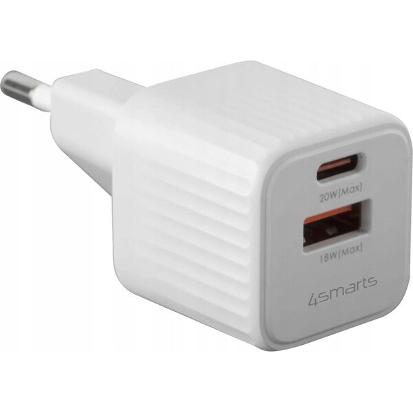Ładowarka 4smarts 4smarts VoltPlug Duos Mini PD 20W + USB-C Kabel, weiß