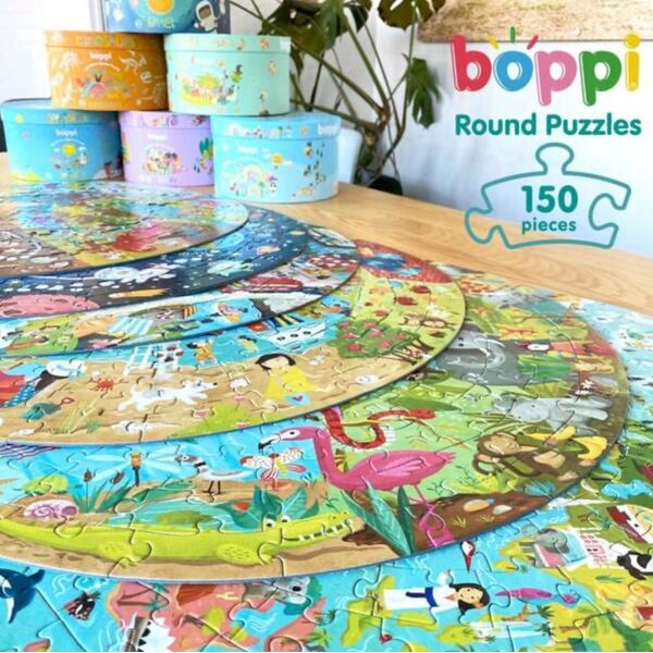 Teka Puzzle okr±głe 150 Dinozaury