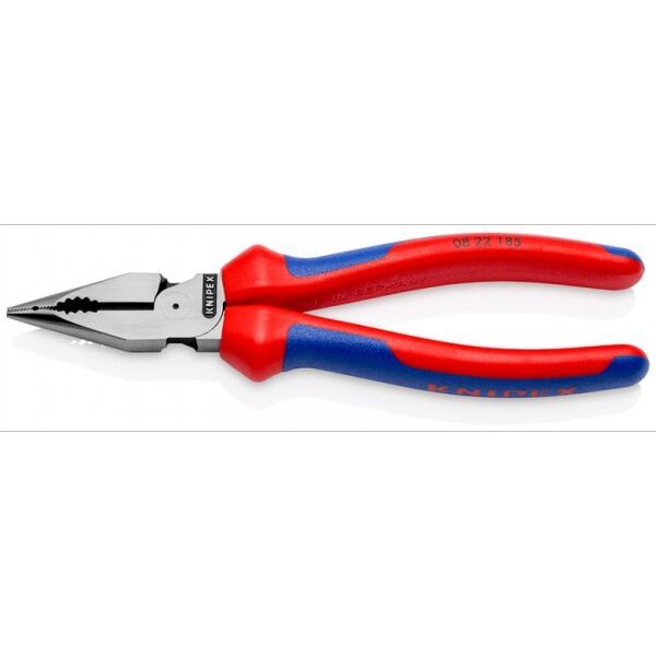 Knipex KNIPEX SZCZYPCE UNIWERSALNE Z OSTRO ZAKOŃCZONYMI SZCZĘKAMI 185mm KOMPONENT