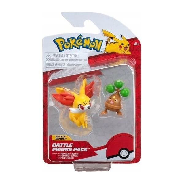 Figurka Pokemon Pokémon - Battle Figure - Fennekin and Bonsly (PKW3012) /Figures /Multi