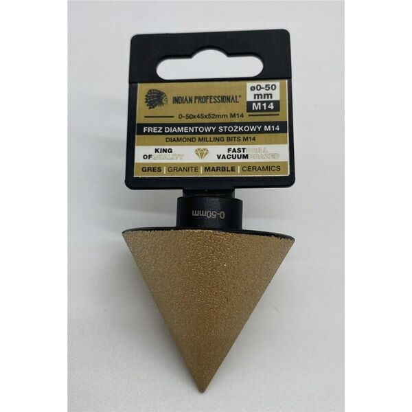 INDIAN PROFESSIONAL TAPERED DIAMOND CUTTER M14 2-48mm /INDIAN PROFESSIONAL