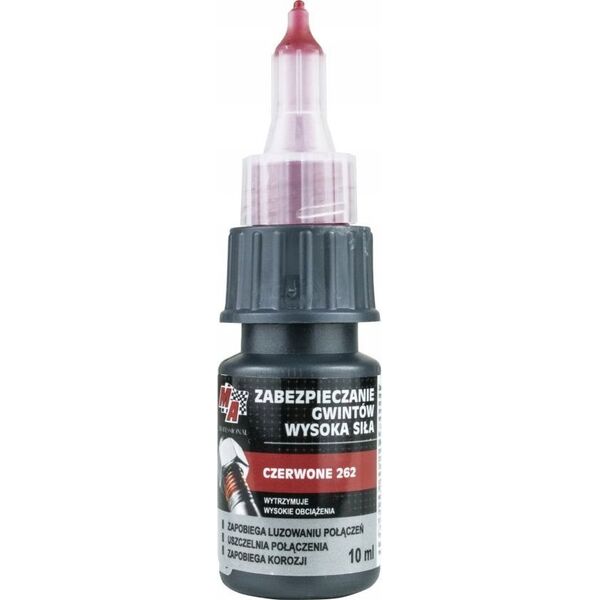 MA PROFESSIONAL ÅRODEK DO ZABEZPIECZANIA GWINTÃW CZERWONY 10ML TRWAÅY
