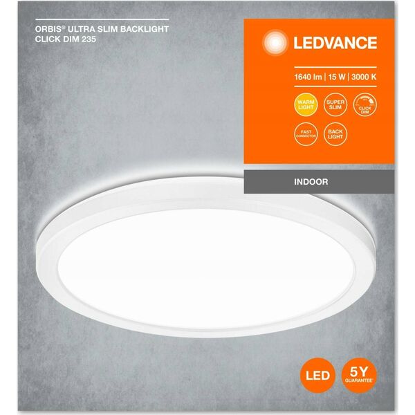 Lampa sufitowa Ledvance ORBIS ULTRA SLIM BL CLICKDIM 235 WT