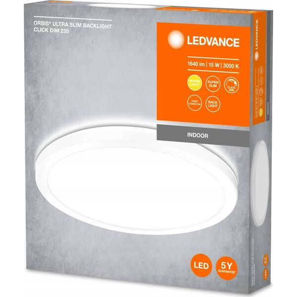 Lampa sufitowa Ledvance ORBIS ULTRA SLIM BL CLICKDIM 235 WT