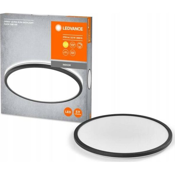 Lampa sufitowa Ledvance ORBIS ULTRA SLIM BL CLICKDIM 400 BK